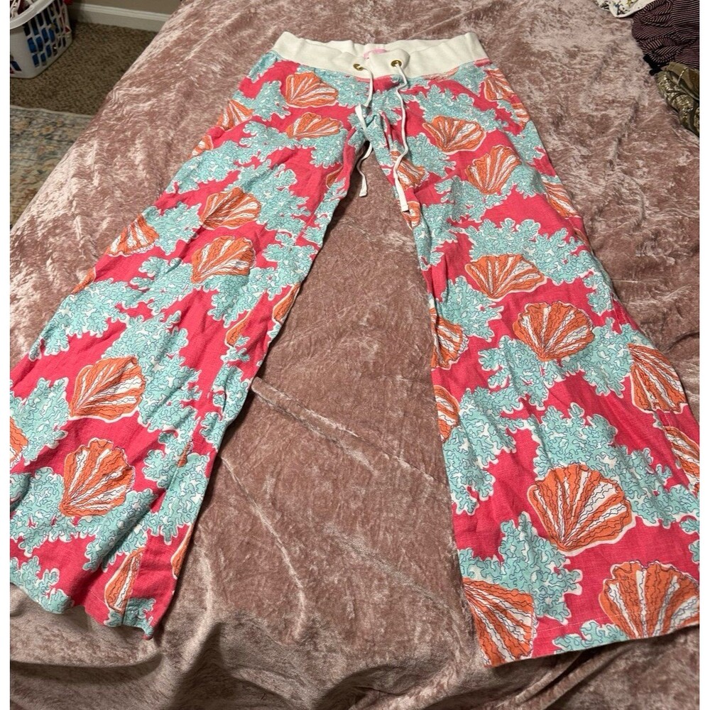 Lilly Pulitzer blue coral ave pants